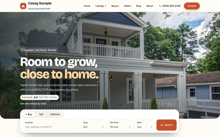 Hearth template home page